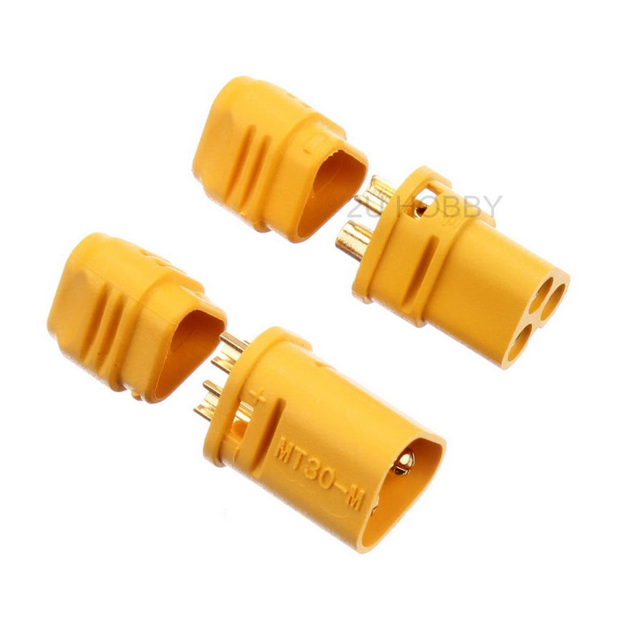 Buddy RC MT30 3 Pole Connector for ESCs & Motors by Amass A Pair