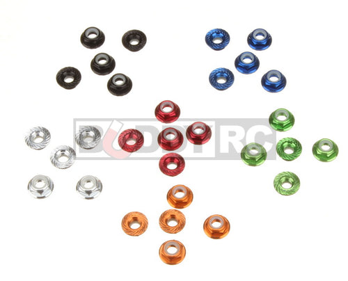 Buddy RC Nylon Insert M5 5mm Aluminum Lock Nuts 5 Pieces