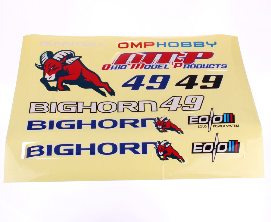 Buddy RC OMPHOBBY 49" BigHorn Decal Sticker Sheet