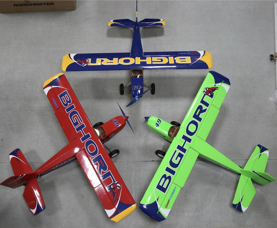 Buddy RC OMP Hobby BIGHORN 49" Pro Flap Version Balsa Airplane ARF