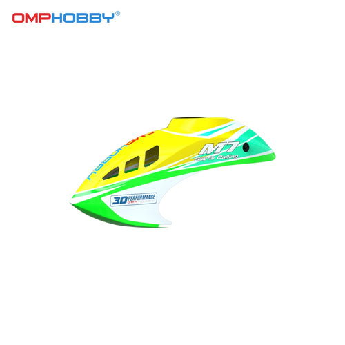 Buddy RC OMP HOBBY M7 Helicopter Parts M7 Canopy Lime Yellow OSHM7003