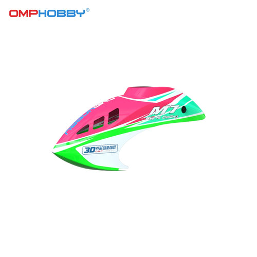 Buddy RC OMP HOBBY M7 Helicopter Parts M7 Canopy Tropical Pink OSHM7004