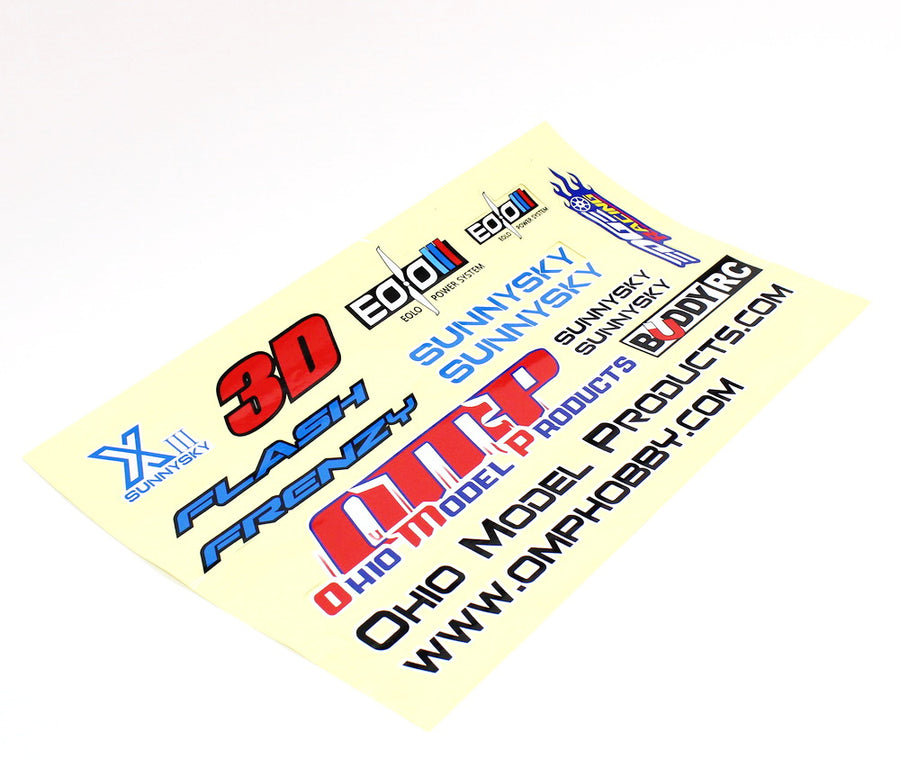 Buddy RC OMPHOBBY 60" Edge 540 Sticker Sheet