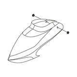 Buddy RC OMP Hobby M2 3D Helicopter Canopy, view 3