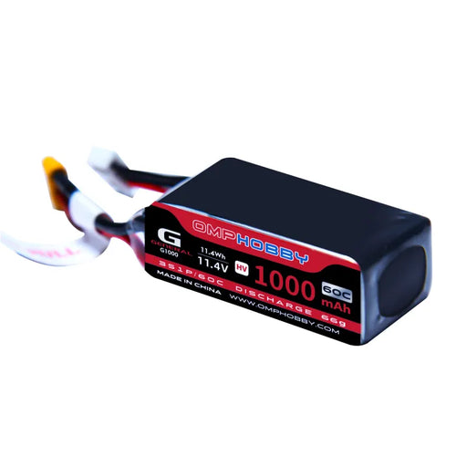 Buddy RC OMPHOBBY RC Helicopter 11.4V Lithium Battery 60C 1000mAh OSHM2365
