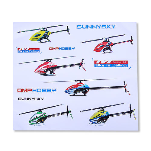 Buddy RC OMPHOBBY RC Helicopter Stickers