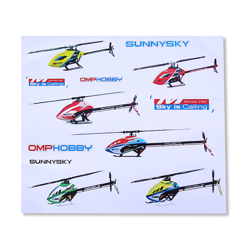 Buddy RC OMPHOBBY RC Helicopter Stickers