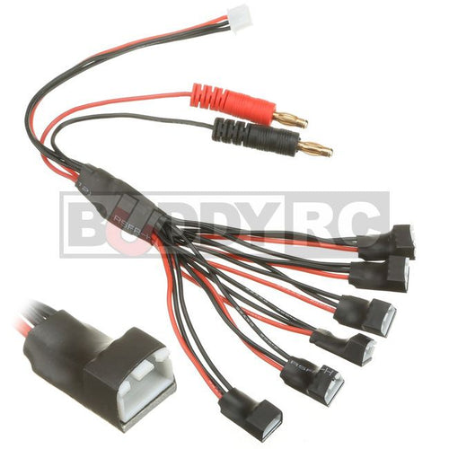 Buddy RC Parallel Charge Cable for Trex 150 OMP M1 Batteries with 2S XH Connector