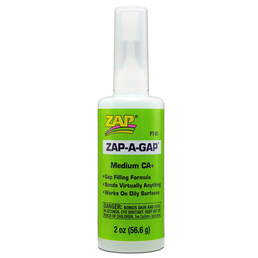 Buddy RC ZAP Zap-A-Gap Medium CA+ Glue PT-01 2oz