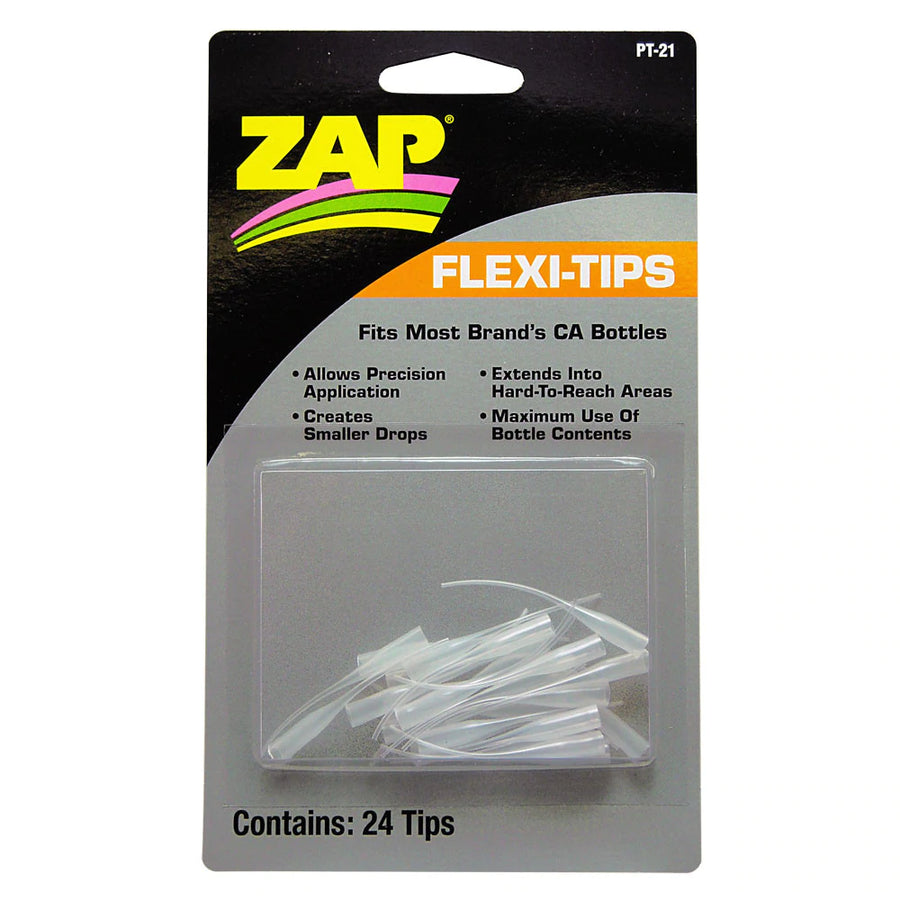 Buddy RC ZAP Flexi-Tips Adhesive Accessories PT-21 24 Tips
