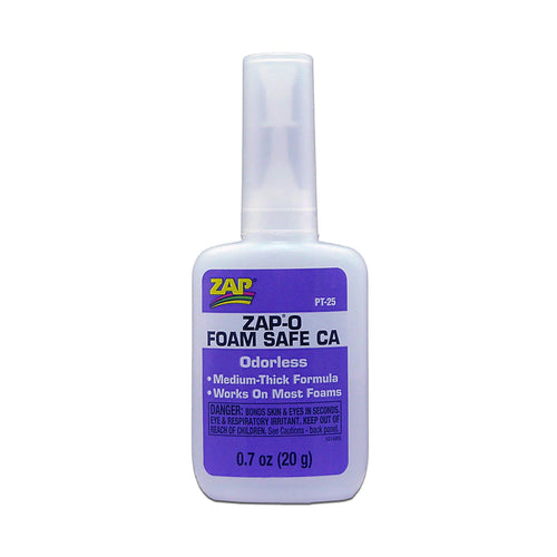 Buddy RC ZAP ZAP-O Foam Safe CA+ Odorless Medium Thick CA Glue PT-25 1oz