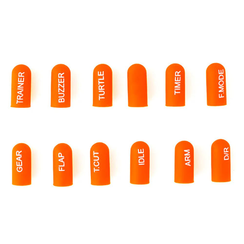 Buddy RC RadioMaster 12pcs Labeled Silicon Switch Cover Set (Short)