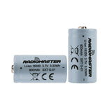 Buddy RC RadioMaster 900mah 3.7v Li-ion 18350 Battery for Zorro Radio Controller (2pcs), view 4