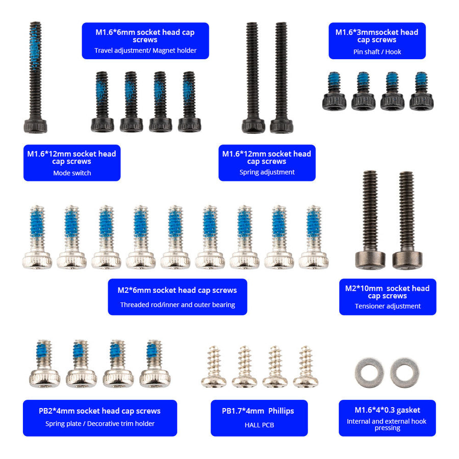 Buddy RC Radiomaster Screw Set for AG01 & AG01 MINI Gimbals
