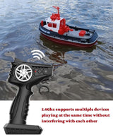 Buddy RC RC Boat, 1/72 RC Tugboat for Pools and Lakes, 2.4Ghz High-Speed Remote Control Boat with LED Lights and Low Battery Alarm, view 5