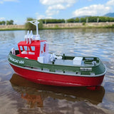 Buddy RC RC Boat, 1/72 RC Tugboat for Pools and Lakes, 2.4Ghz High-Speed Remote Control Boat with LED Lights and Low Battery Alarm, view 6