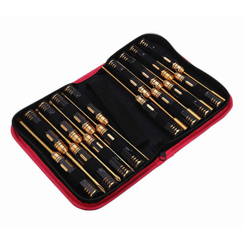 Buddy RC RC Screwdriver Hex Socket Tools Kit 16pcs Titanium Nitride Coated