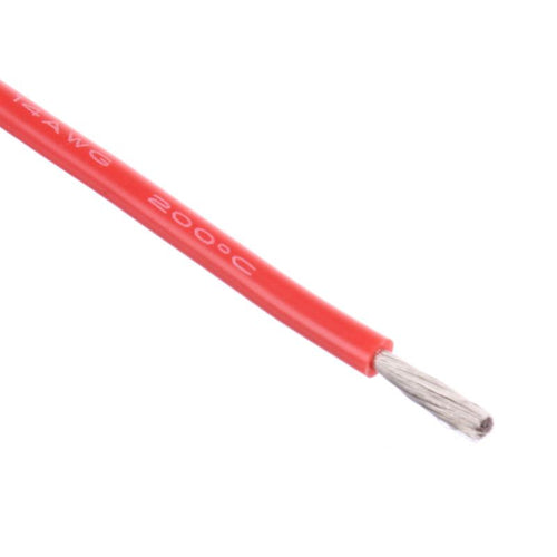 Buddy RC 14 AWG Bulk Roll Silicone Wire Priced for Per Foot - Red