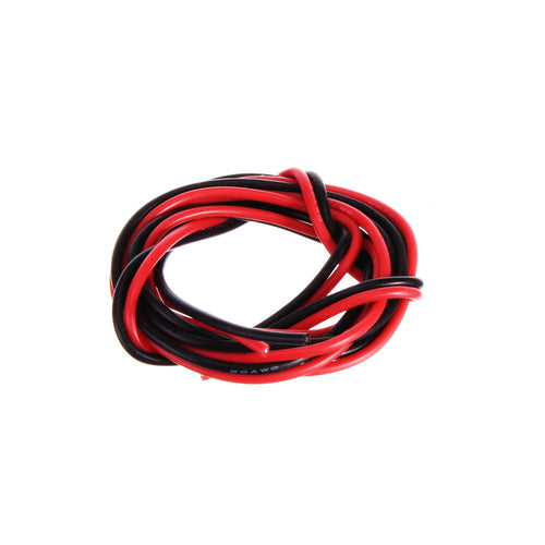 Buddy RC Silicone Power Wires - Red/Black 3ft Each
