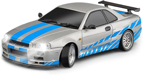 Buddy RC Silver LdRC A99 1/18 Rwd RC Car Drift Car Remote Control Racing Vehicles Model Lights