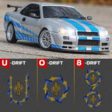 Buddy RC Silver LdRC A99 1/18 Rwd RC Car Drift Car Remote Control Racing Vehicles Model Lights, view 3