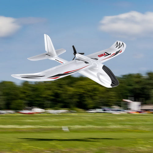 Buddy RC OMP Hobby T720 RC Plane RTF 6 Axis Gyro Stabilizer RC Airplane with Normal Flight Mode One Button Start Aerobatic Flight Mode Beginners RC Planes
