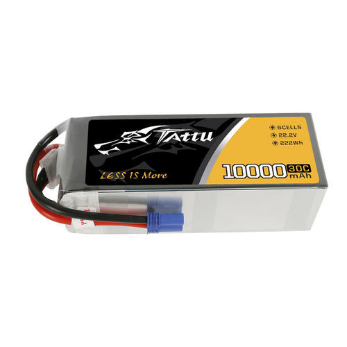 Buddy RC Tattu 22.2V 30C 6S 10000mAh Lipo Battery Pack With EC5 Plug For UAV Drone