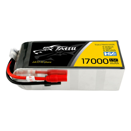 Buddy RC Tattu 22.8V 15C 6S 17000mAh LiPo Battery With AS150+XT150 Plug For UAV