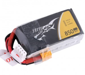 Buddy RC Tattu 850mAh 11.1V 75C 3S1P Lipo Battery Pack with XT30 plug