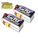 Buddy RC Tattu FunFly 1550mAh 100C 14.8V 4S1P lipo battery pack with XT60 Plug for Practice, view 3