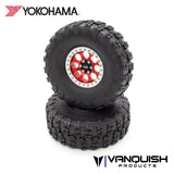 Buddy RC Vanquish Products Yokohama Geolandar X-MT 2.2 Tires (2) Red Compound - 5.1", view 2