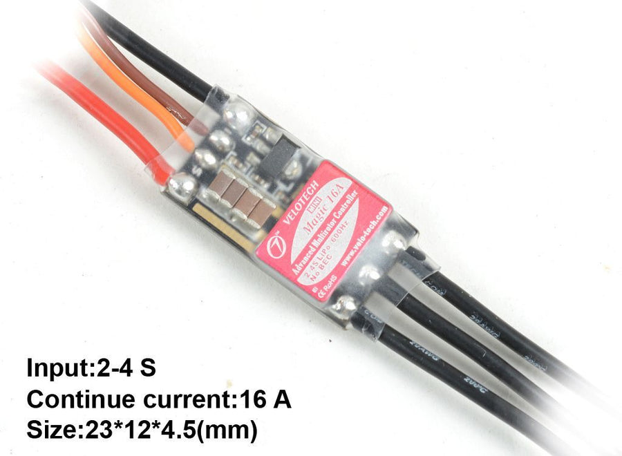 Buddy RC Velotech Magic Mini 16A Multirotor Speed Controller with SimonK Program OPTO ON SALE