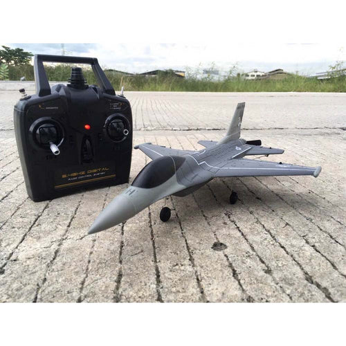 Buddy RC VOLANTEX RC 4-CH Jet F-16 Fighting Falcon RTF with Xpilot Stabilizer, Perfect for Beginners (761-10)