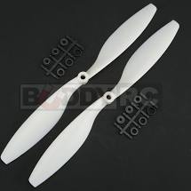 Buddy RC White GemFan 12X4.5 inch Slow Flyer Propellers Normal and Reverse