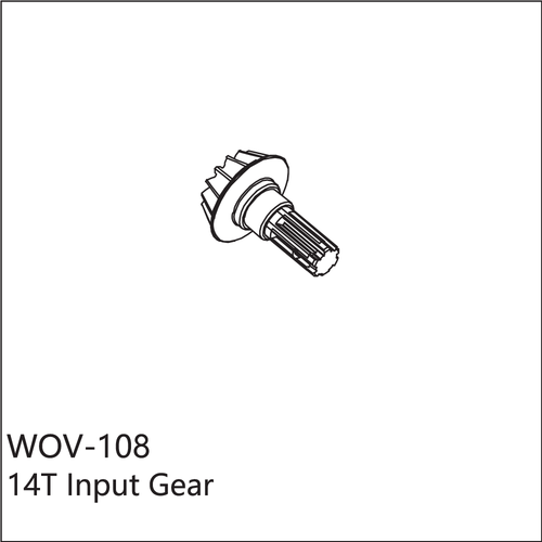 Buddy RC WOV-108 Wov Racing 14T Differential Pinion Gear