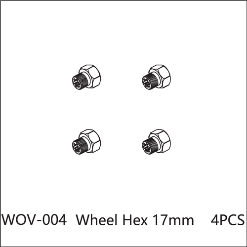 Buddy RC WOV-004 Wov Racing 17mm Wheel Hex