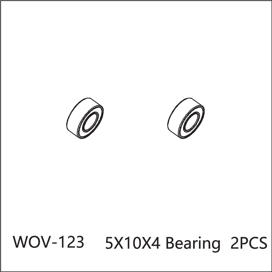 Buddy RC WOV-123 Wov Racing 5X10X4mm Bearing