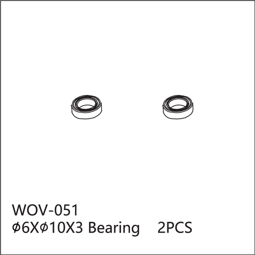 Buddy RC WOV-051 Wov Racing 6X10X3 Bearings