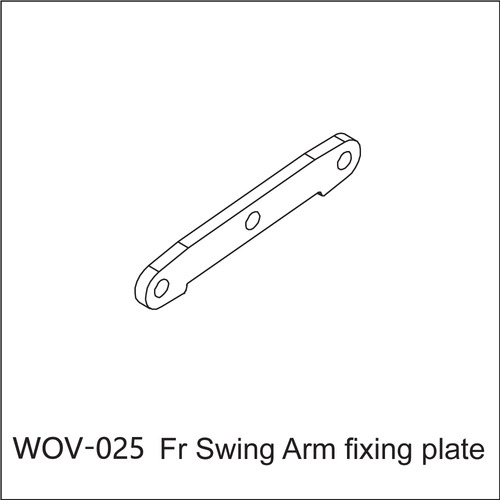 Buddy RC WOV-025 Wov Racing Aluminum Front Hinge Pin Brace