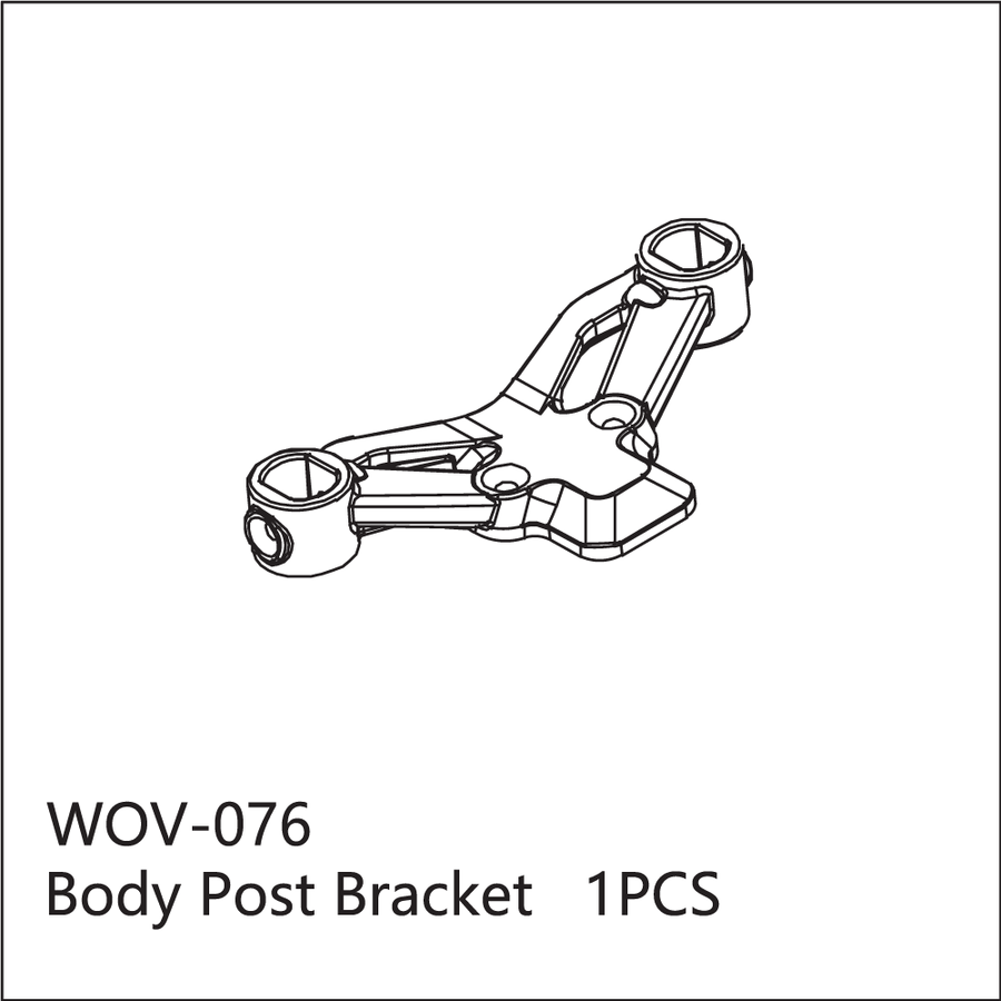 Buddy RC WOV-076 Wov Racing Body Mount Bracket