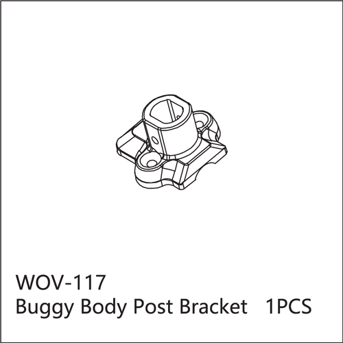 Buddy RC WOV-117 Wov Racing Buggy Body Mount Bracket