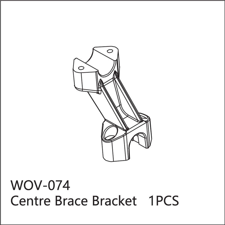 Buddy RC WOV-074 Wov Racing Center Brace Bracket Lower