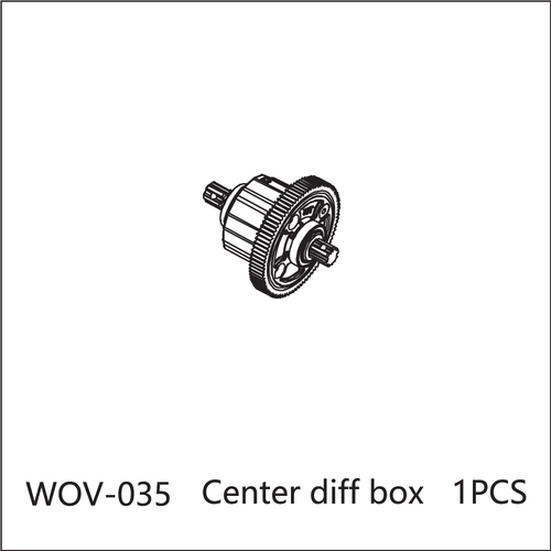 Buddy RC WOV-035 Wov Racing Center Differential with Spur Gear