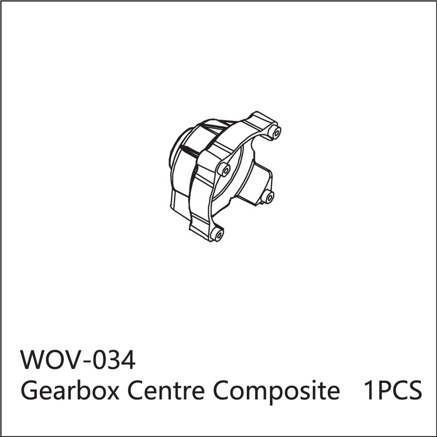 Buddy RC WOV-034 Wov Racing Center Differential Cover