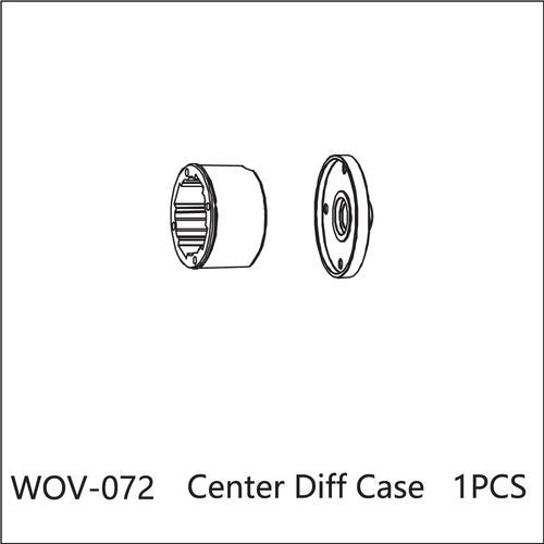 Buddy RC WOV-072 Wov Racing Center Differential Housing