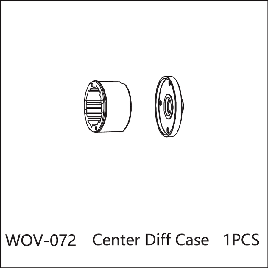 Buddy RC WOV-072 Wov Racing Center Differential Housing