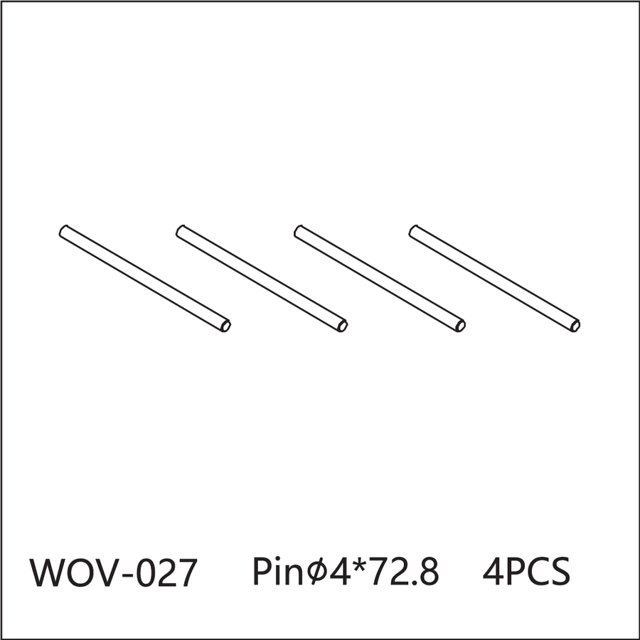 Buddy RC WOV-027 Wov Racing Control Arm Hinge Pin 4x72.8