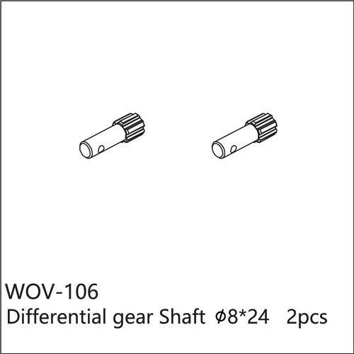 Buddy RC WOV-106 Wov Racing Differential Output shaft 8x24mm