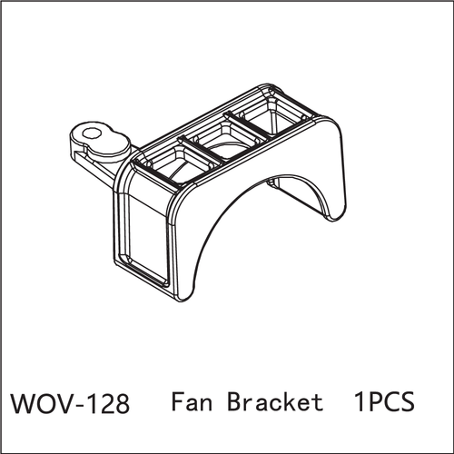 Buddy RC WOV-128 Wov Racing Fan Bracket