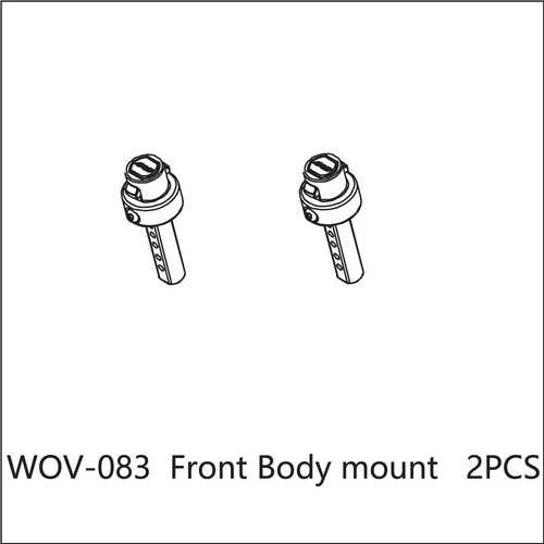 Buddy RC WOV-083 Wov Racing Front Body Post 2PCS